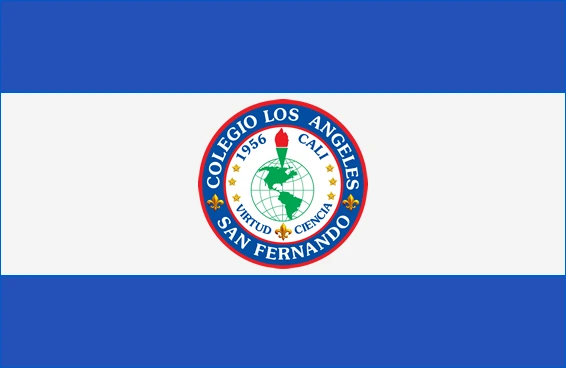 Bandera del Colegio Los Ángeles San Fernando Cali Bandera del Colegio Los Ángeles San Fernando Cali